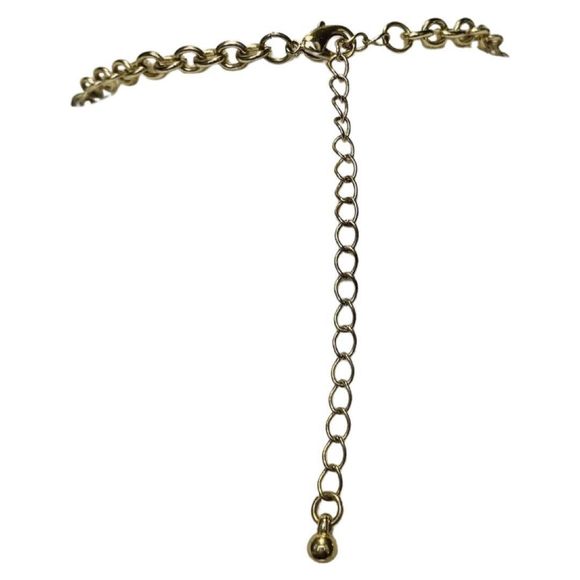 Navy Blue Cabochon Chandelier Statement Necklace 22” Bubbles Runway Gold Tone - Picture 15 of 16